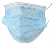 Маска защитная 3-х слойная, с фильтрующим слоем Мельтблаун, пайка (ЦЕНА ЗА ПАЧКУ 50шт)