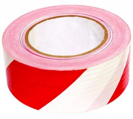 Лента сигнальная, (красно-белая, желто-черная) 100 м