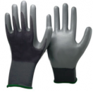 ПЕРЧАТКИ нейлоновые покр. нитрилом  NY1350-BLK/GR